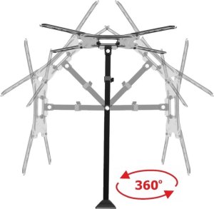 Długi 61cm 20-55" Uchwyt TV Wieszak do Telewizora MS-405 5