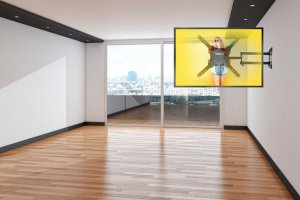 Długi 61cm 20-55" Uchwyt TV Wieszak do Telewizora MS-405 10