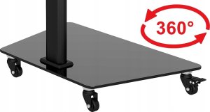Stojak podlogowy na Telewizor TV kółkach mobilny 32-65 cali KLA-19 Uniwersalny 13