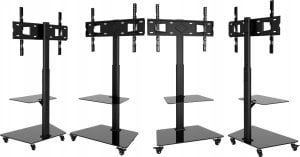 Stojak podlogowy na Telewizor TV kółkach mobilny 32-65 cali KLA-19 Uniwersalny 4