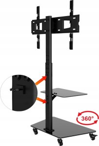 Stojak podlogowy na Telewizor TV kółkach mobilny 32-65 cali KLA-19 Uniwersalny 8