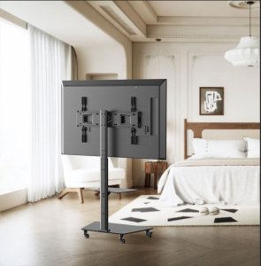 Stojak podlogowy na Telewizor TV kółkach mobilny 32-65 cali KLA-19 Uniwersalny 10