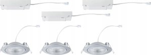 Zestaw opraw do wbudowania AUMUS LED 3-STEP DIM 3X5W 700lm 105mm 2700K-6500K IP20 230V chrom matowy / aluminium 3
