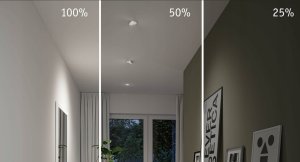 Zestaw opraw do wbudowania AUMUS LED 3-STEP DIM 3X5W 700lm 105mm 2700K-6500K IP20 230V chrom matowy / aluminium 10