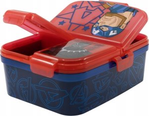 Stor Śniadaniówka Lunchbox Pojemnik Do Szkoły Pudełko Przegródkami AVENGERS 1