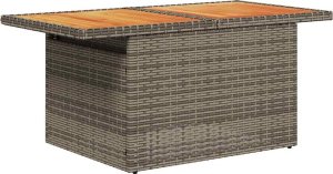 9-cz. zestaw mebli ogrodowych z poduszkami, szary, polirattan 5