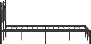 vidaXL Łóżko bez materaca, brązowy dąb, 140x200 cm 7