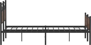 vidaXL Łóżko bez materaca, brązowy dąb, 140x190 cm 7