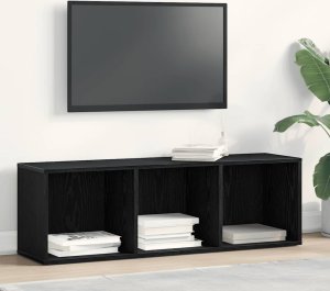 vidaXL Regał biblioteczny Czarny Dąb 36x30x114 cm Drewno klejone 3