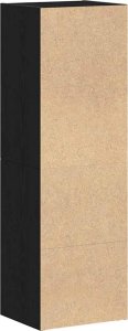 vidaXL Regał biblioteczny Czarny Dąb 36x30x114 cm Drewno klejone 7