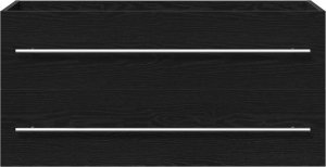 Szafka pod umywalkę, czarny dąb, 100x38,5x48 cm 6