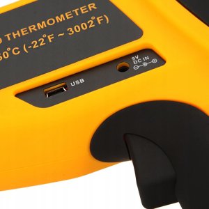 PIROMETR TERMOMETR LASEROWY BEZDOTYKOWY +1650 USB 2