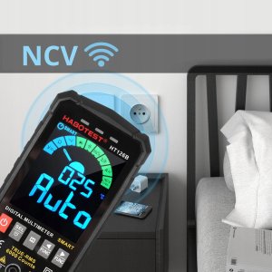 CYFROWY MULTIMETR UNIWERSALNY NCV RMS LIVE TEST TERMOPARA TEMP. LATARKA LED 3