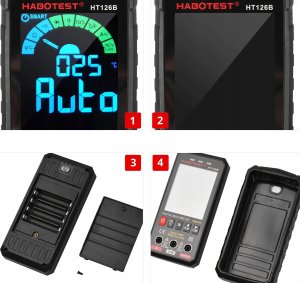 CYFROWY MULTIMETR UNIWERSALNY NCV RMS LIVE TEST TERMOPARA TEMP. LATARKA LED 7