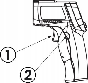 PIROMETR TERMOMETR LASEROWY BEZDOTYKOWY -50 +500C 11