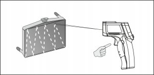 PIROMETR TERMOMETR LASEROWY BEZDOTYKOWY -50 +500C 13