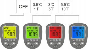 PIROMETR TERMOMETR LASEROWY BEZDOTYKOWY -50 +500C 7