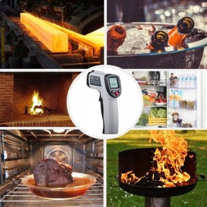 PIROMETR TERMOMETR LASEROWY BEZDOTYKOWY -50 +500C 9