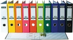 Segregator Bantex Classic dźwigniowy A4 75mm zielony (400044102) 2