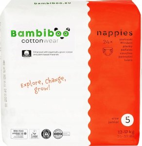 BAMBIBOO-PIELUCHY JEDNORAZOWE Z BAWEŁNĄ   R5.24SZT 2