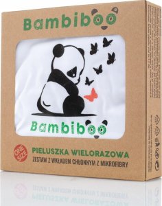 BAMBIBOO-PIELUSZKA WIELORAZOWA Z WKŁADEM  CHŁONNYM 1 SZT 2