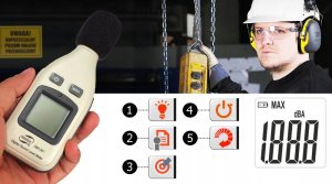 SONOMETR - MIERNIK NATĘŻENIA DŹWIĘKU DECYBELOMIERZ 11