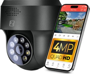Kamera Obrotowa IP P4 Dark WiFi 4MPx Zintronic IKPW430CMV2 1