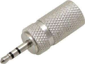 Przejście Jack: WTYK 2,5-GNIAZDO 3,5 metal STEREO 1