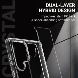 Crong Crystal Shield Cover - Etui Samsung Galaxy S25+ (przezroczysty) 3