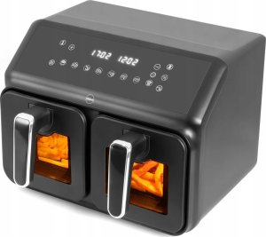 FRYTKOWNICA DWUKOMOROWA BEZTŁUSZCZOWA AIRFRYER Eldom FR210 DUŻA PODWÓJNA 9L 8