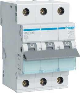 Circuit breaker 3P B-40A, 6kA HAGER 1