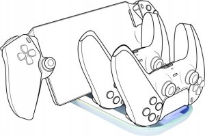 BigBen Dual mount for PS5 controller and Playstation Portal with RGB indicator light. Nacon 3