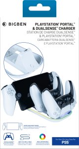 BigBen Dual mount for PS5 controller and Playstation Portal with RGB indicator light. Nacon 6
