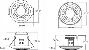 Theben presence detector ceiling mounting LUXA 103 S360-101-12 2
