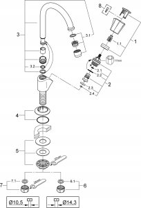 GROHE Costa - pillar tap (swivel spout, heat-insulated, durable surface), chrome, 20393001 3