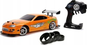 Jada Toys Fast & Furious RC Car, Drift 1995 Toyota Supra, Turbo, Drift Function, All-Wheel Drive, Fe 1