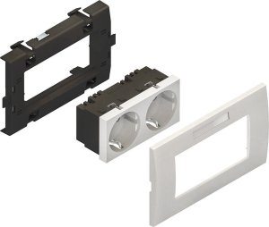 Kleinhuis double socket unit white KES-2.3.3 1