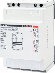 Grothe bell transformer 8/12 V AC, 2A GT 1973, 1512021 1