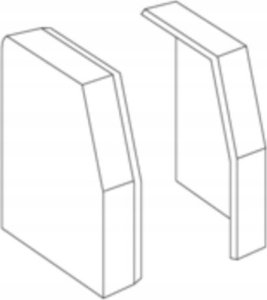 Tehalit end cap for RK 150 L 2235 rws (pair) 2