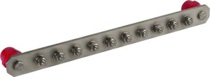 DEHN equipotential bonding bar without cover PAS I 10AP M10 V2A 1