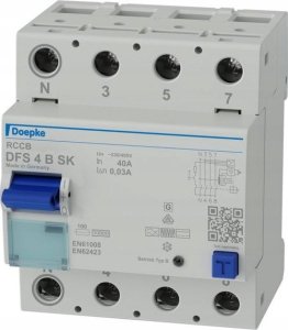Doepke residual current circuit breaker DFS 4 40/4/0.03 B SK Allstroms 1