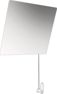 HEWI tilting mirror series 801 with W:600mm H:540mm pure white 801.01.100 99 1