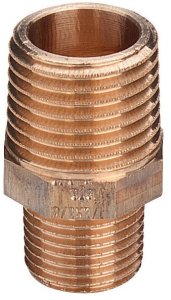 'Viega 3245 - Niple reducing plug 3245 1.1/2 x 1 Bronze 1