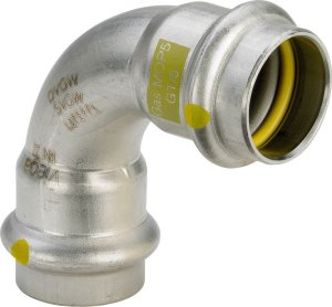 Viega Sanpress Inox-G elbow 90deg I-I, 22 mm 1