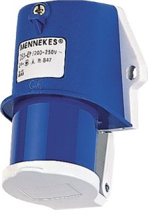 Mennekes wall plug TA 16A,3p,6h,230V,IP44 847 1