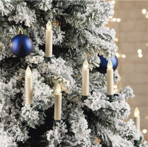 FHS LED tree candle 30 candles wireless with remote control incl. batteries 1