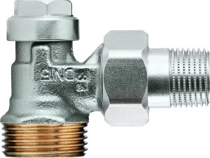 TA Heimeier HK-lockshield valve Regulux straight-through form 1/2 inch, gunmetal nickel-plated, 0352-02.000 1
