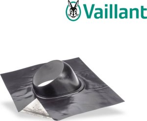 Vaillant 0020064750 Universal pitched roof tile, 25-50 degrees, flexible lead apron, black 1