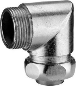 Flexa hose fitting Ms USW-M O36mm thread M40x1.5 M40 x 1.5 1 inch IP40-66 90deg angle 1