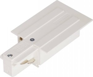 Slv Elektronik EUTRAC feeder for 3-phase recessed track, traffic white, earth left 1